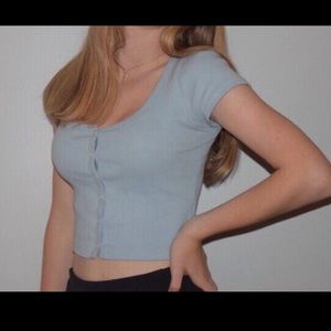 White crop top from brandy Melville